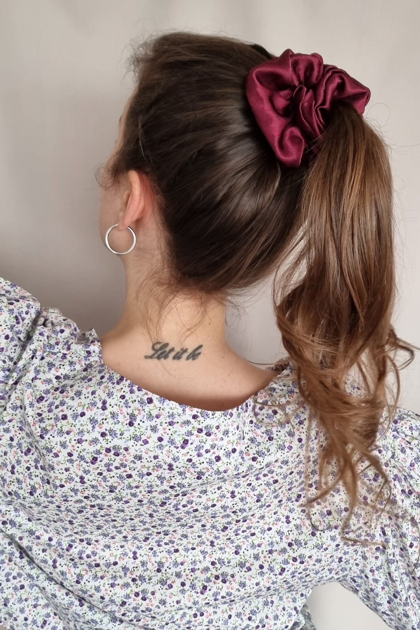 Vino Satin Scrunchie