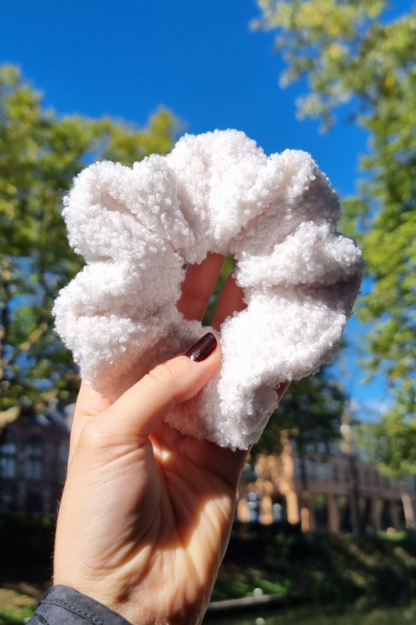 Scrunchie teddy White