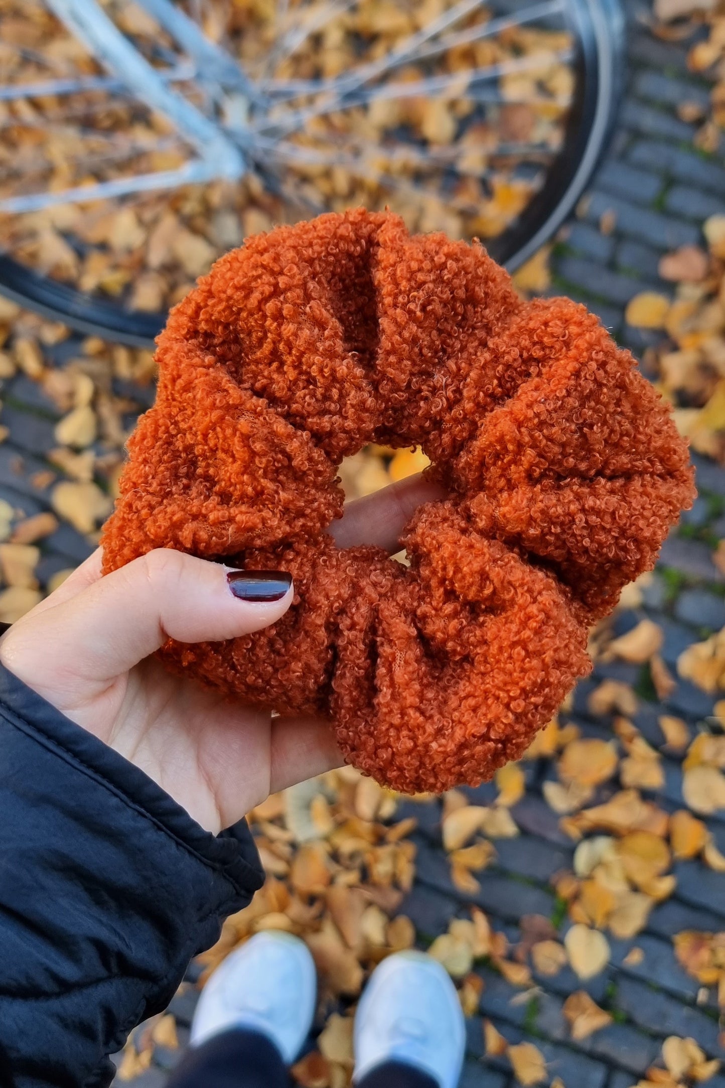 Scrunchie teddy Rust