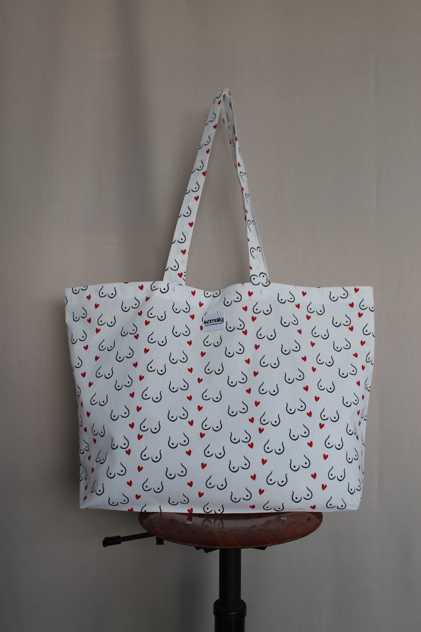 Sac oversize Boobs print