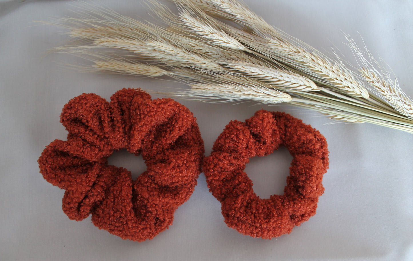 Scrunchie teddy Rust