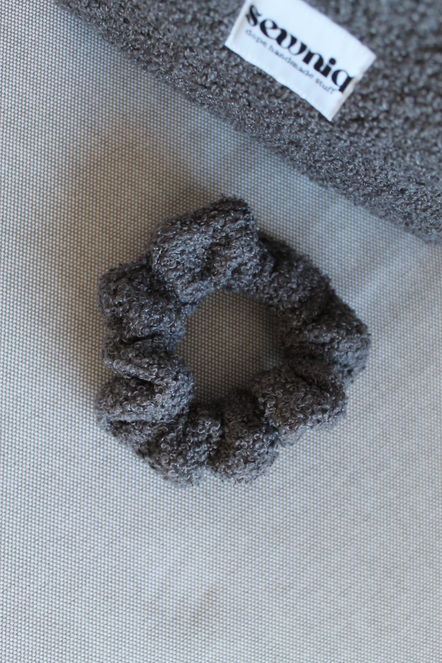 Cloudy teddy scrunchie