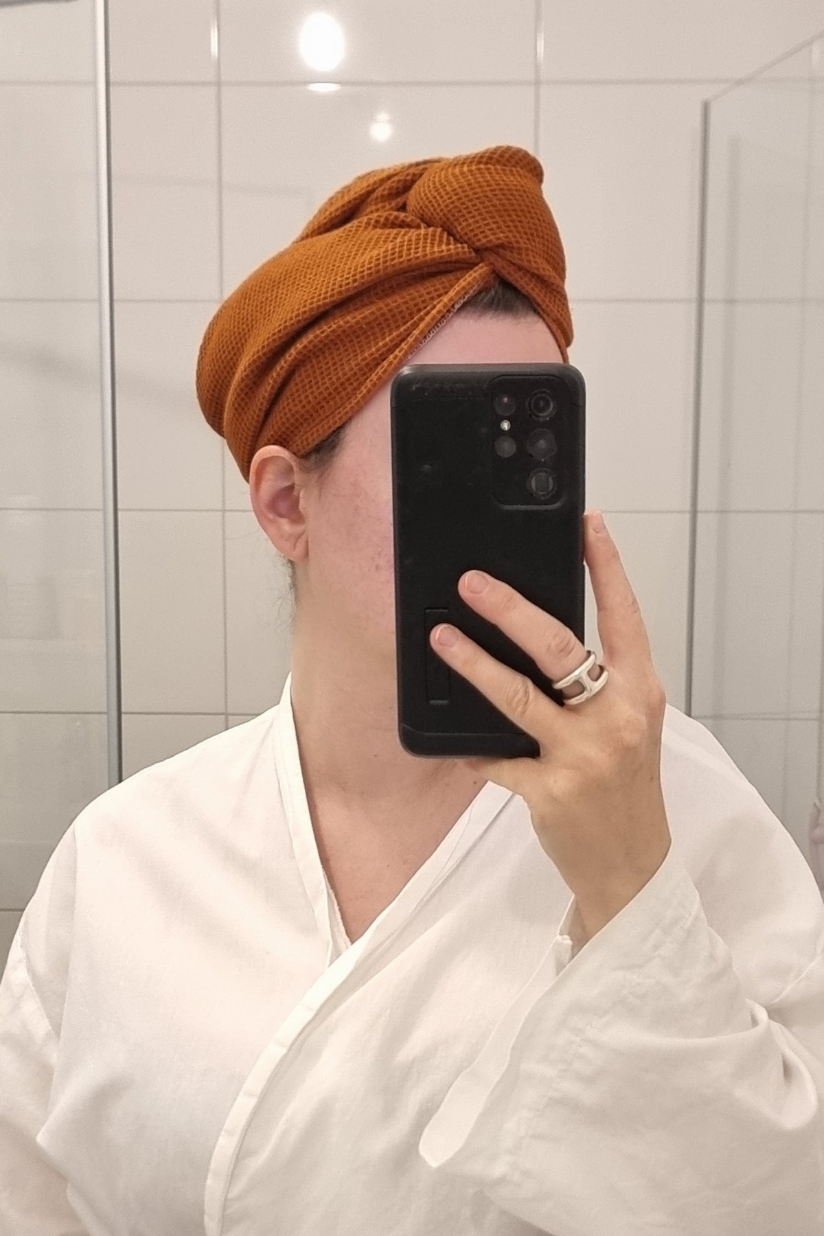 Serviette pour cheveux Terracotta